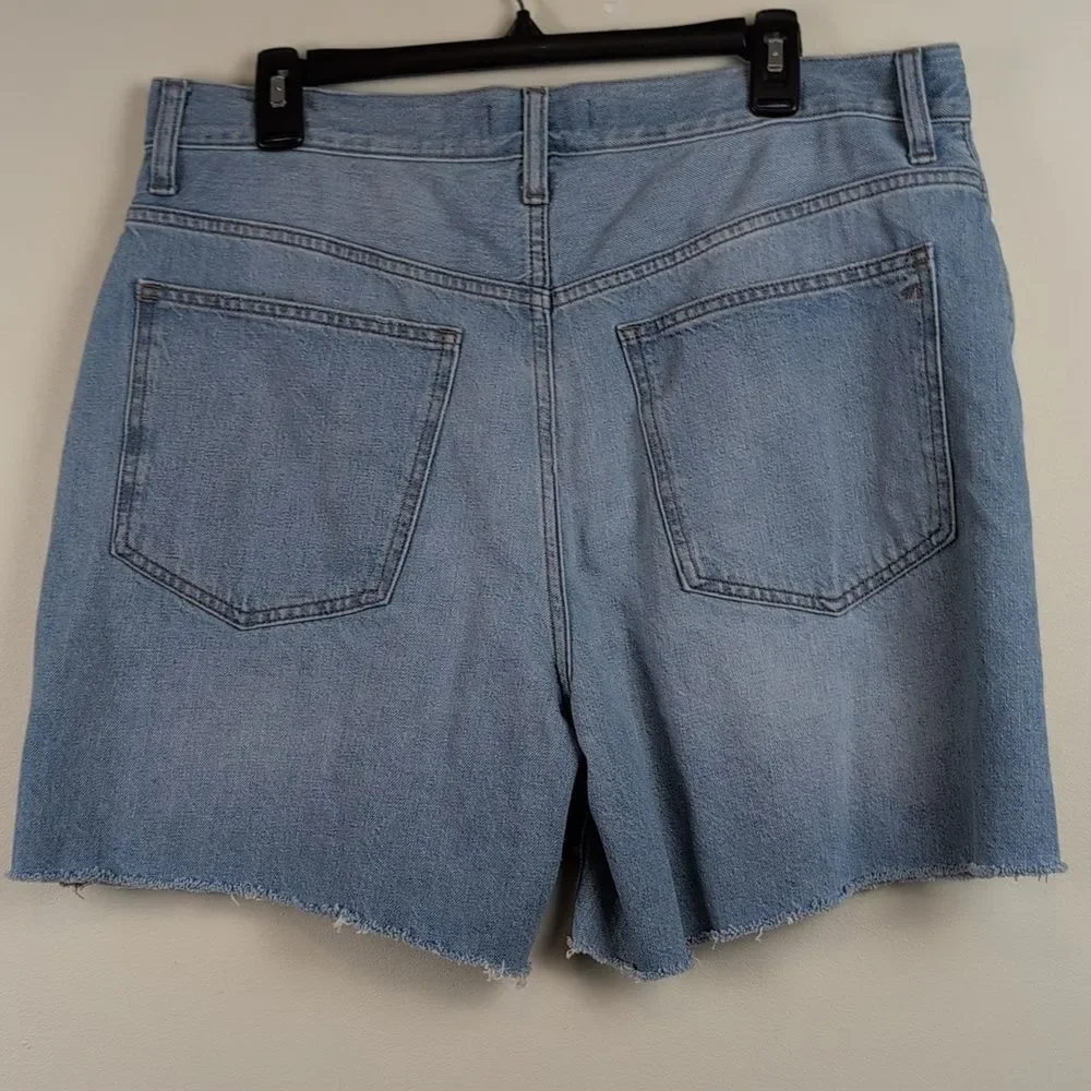 Madewell Baggy Denim Jean Shorts 100% cotton Size 31